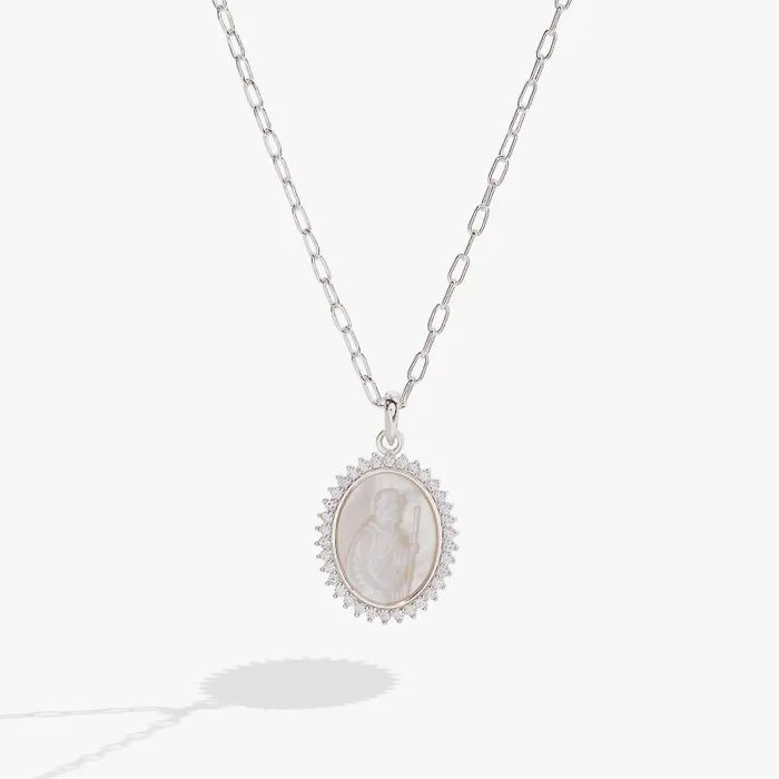 Necklaces Women Alex And Ani Divine Guides St Christopher Pendant Necklace Gold