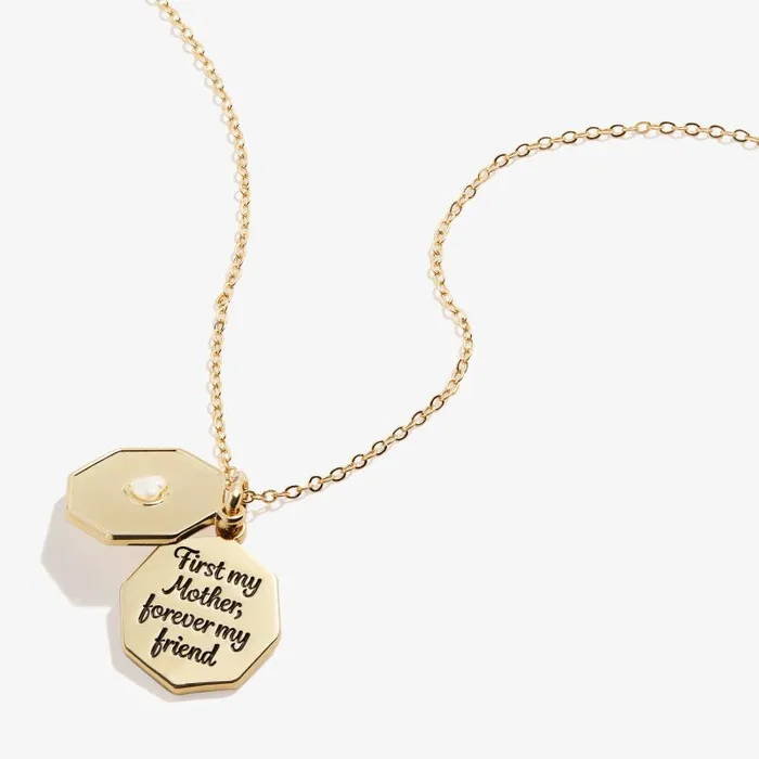 Necklaces Women Alex And Ani First My Mother Forever My Friend039 Slider Charm Necklace Gold