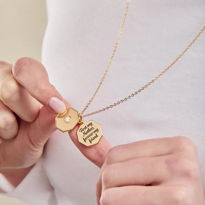 Necklaces Women Alex And Ani First My Mother Forever My Friend039 Slider Charm Necklace Gold
