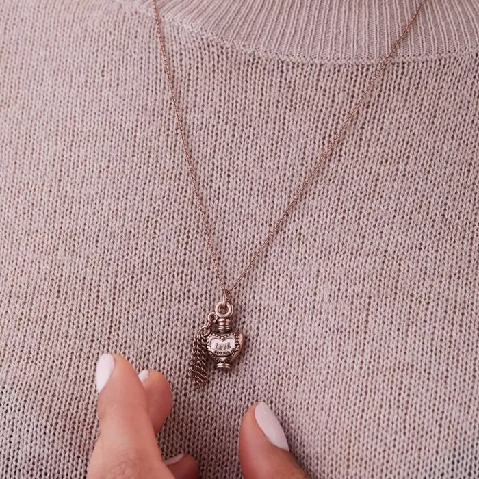 Necklaces Women Alex And Ani Harry Potter Love Potion Necklace Adjustable Antique Rose Gold