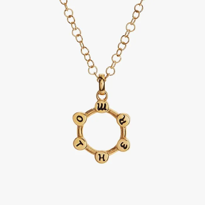Necklaces Women Alex And Ani Hidden Message 039Mother039 Crystal Necklace Stainless Steel Gold