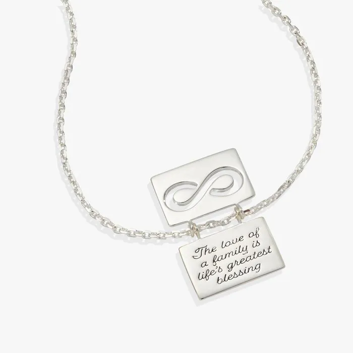 Necklaces Women Alex And Ani Hidden Message Infinity Affirmation Necklace Silver