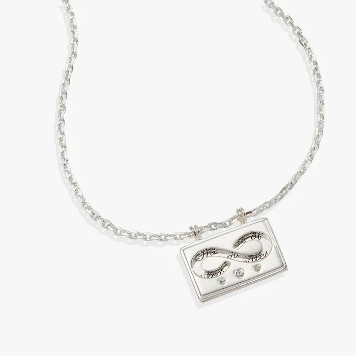Necklaces Women Alex And Ani Hidden Message Infinity Affirmation Necklace Silver