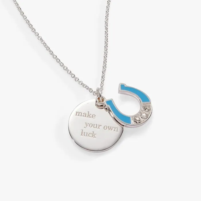 Necklaces Women Alex And Ani Make Your Own Luck Duo Charm Pendant Necklace Silver Necklaces Women Alex And Ani Make Your Own Luck Duo Charm Pendant Necklace Silver