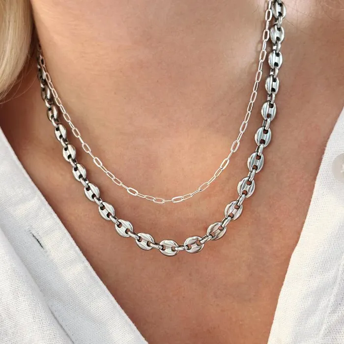 Necklaces Women Alex And Ani Mariner Necklace Stainless Steel Gold