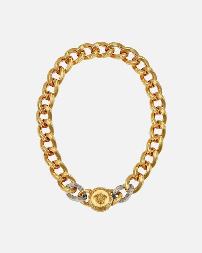 Necklaces WomenMen Versace Medusa Chain Necklace Gold