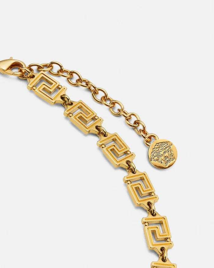 Necklaces WomenMen Versace Medusa Greca Necklace Light Gold