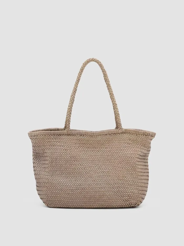 Officine Creative Bags SUSAN 01 Noun Taupe Leather Tote Bag 8211 Women