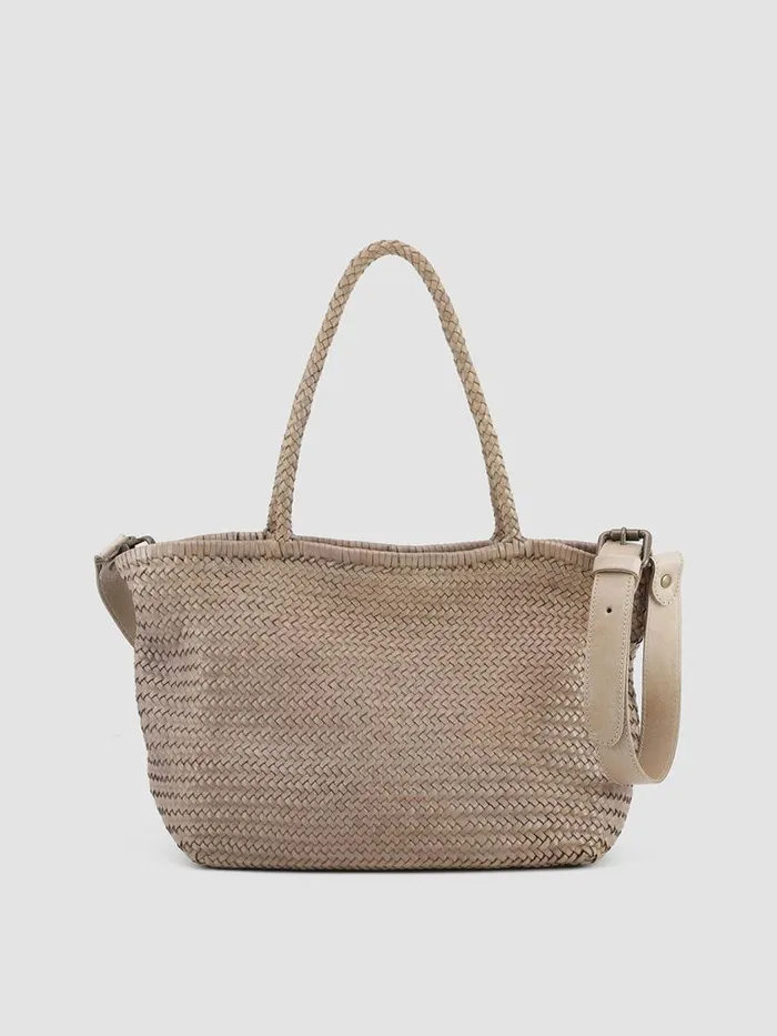 Officine Creative Bags SUSAN 01 Noun Taupe Leather Tote Bag 8211 Women