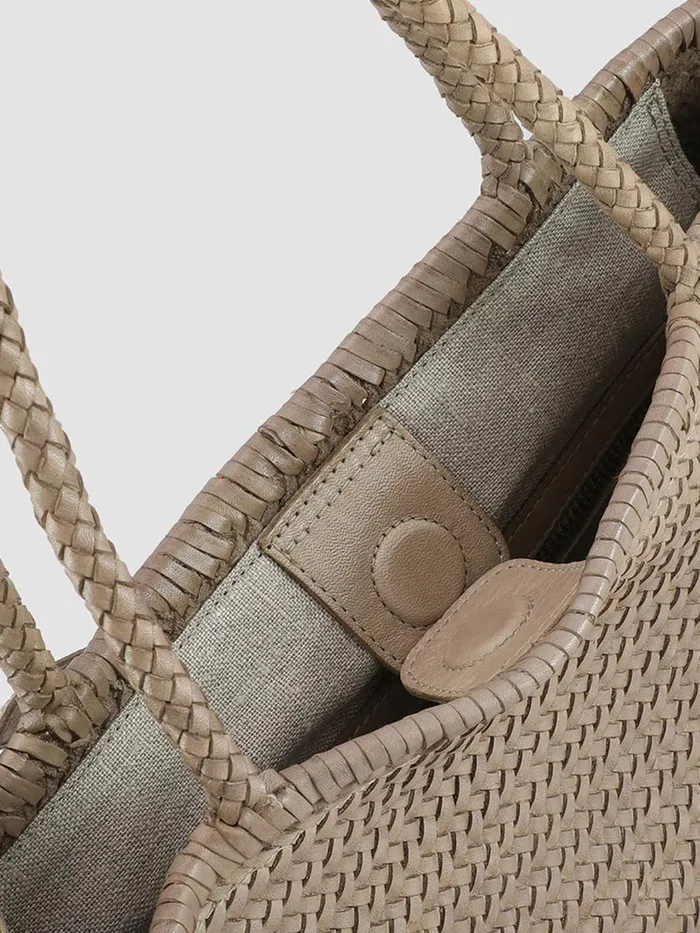 Officine Creative Bags SUSAN 01 Noun Taupe Leather Tote Bag 8211 Women