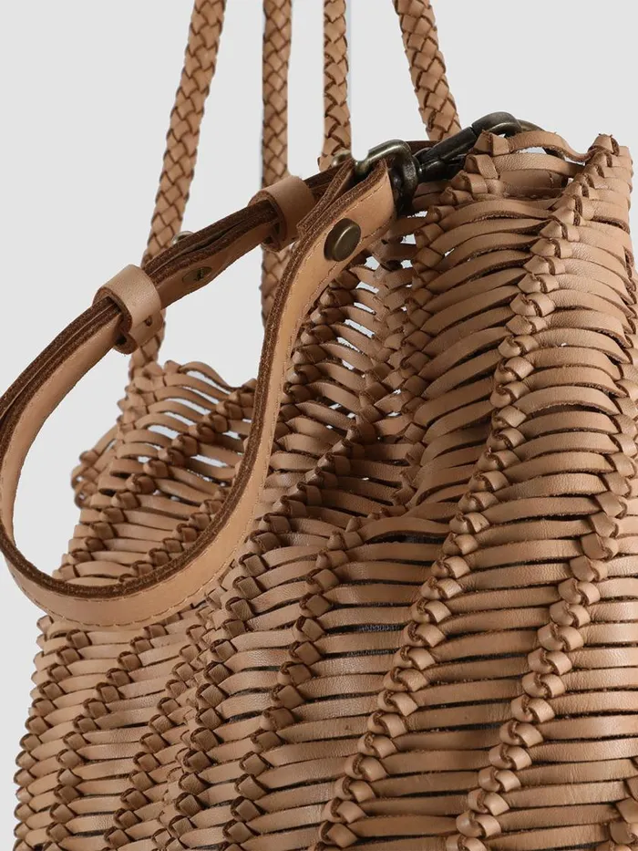 Officine Creative Bags SUSAN 03 Legno Brown Leather Tote Bag 8211 Women