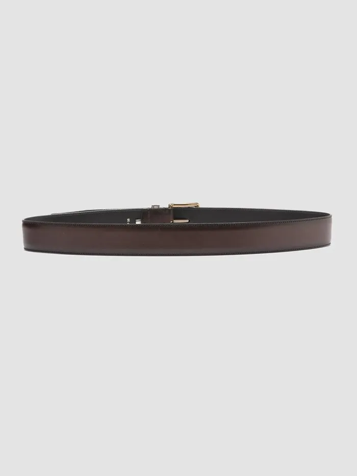 Officine Creative Belts OC STRIP 03 Moro Brown Leather Belt 8211 Men
