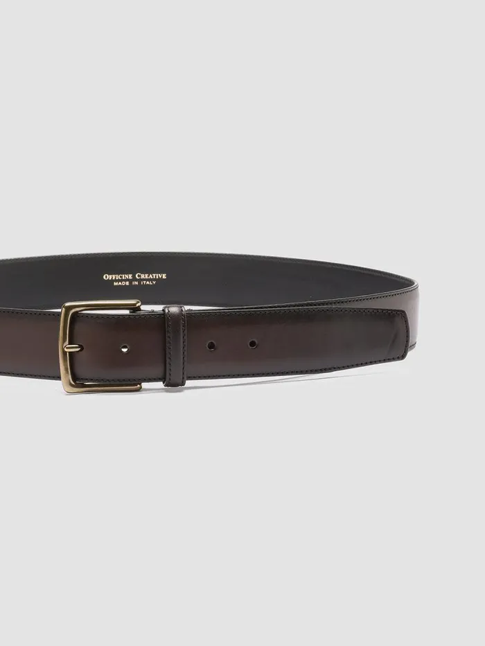 Officine Creative Belts OC STRIP 03 Moro Brown Leather Belt 8211 Men