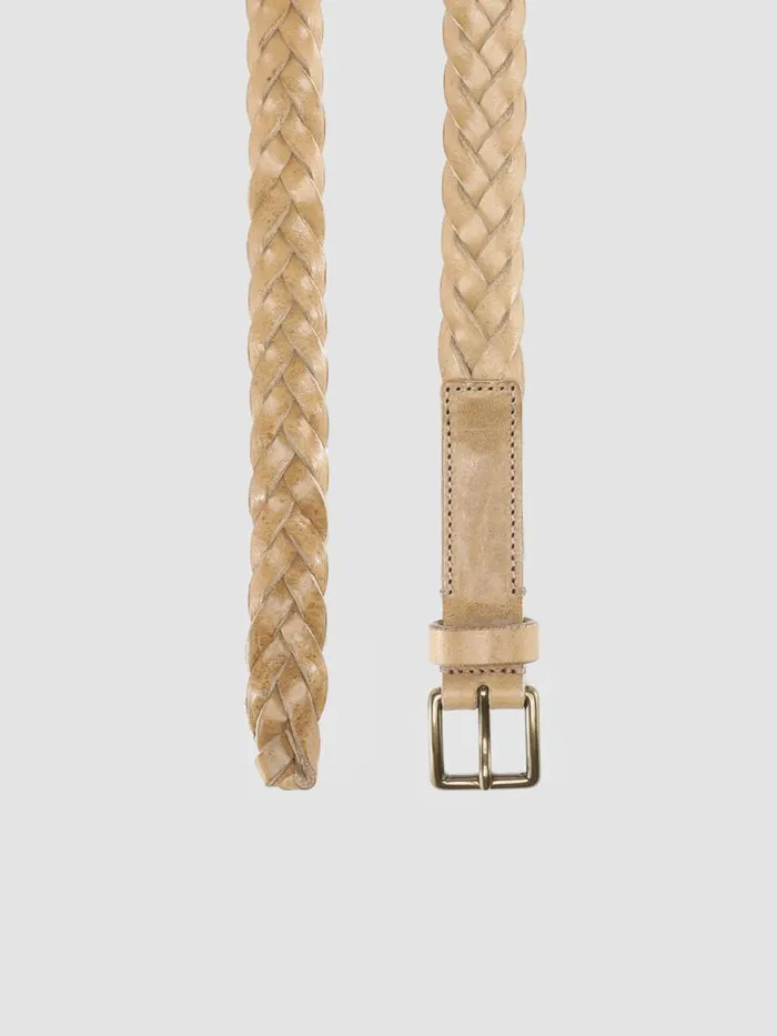 Officine Creative Belts OC STRIP 20 Walnut Taupe Leather Belt 8211 WomenMen
