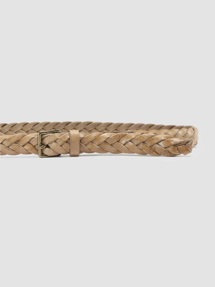 Officine Creative Belts OC STRIP 20 Walnut Taupe Leather Belt 8211 WomenMen