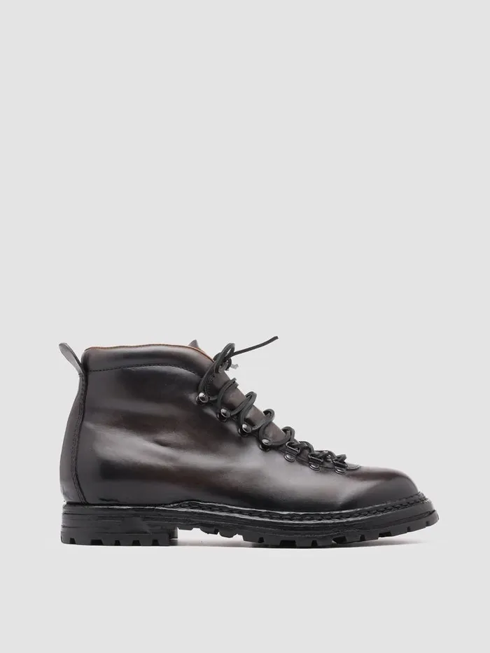 Officine Creative Boots and Ankle Boots ARTIK 001 Grigio Grey Leather Hiking Ankle Boots 8211 Men