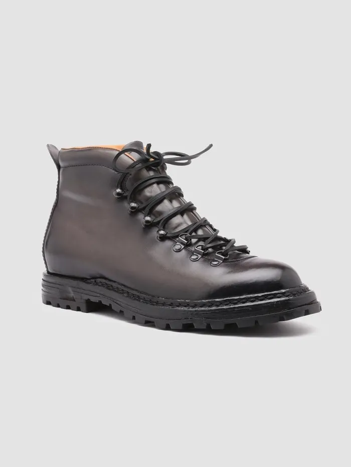 Officine Creative Boots and Ankle Boots ARTIK 001 Grigio Grey Leather Hiking Ankle Boots 8211 Men Officine Creative Boots and Ankle Boots ARTIK 001 Grigio Grey Leather Hiking Ankle Boots 8211 Men