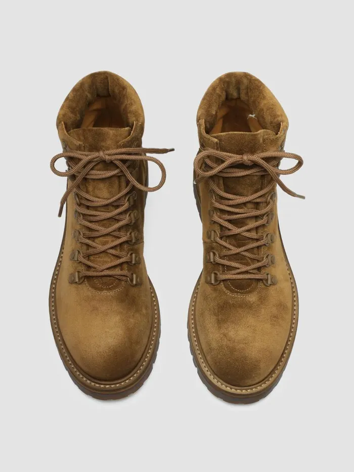 Officine Creative Boots and Ankle Boots BOSS 003 Birra Brown Suede Lace Up Boots 8211 Men Officine Creative Boots and Ankle Boots BOSS 003 Birra Brown Suede Lace Up Boots 8211 Men