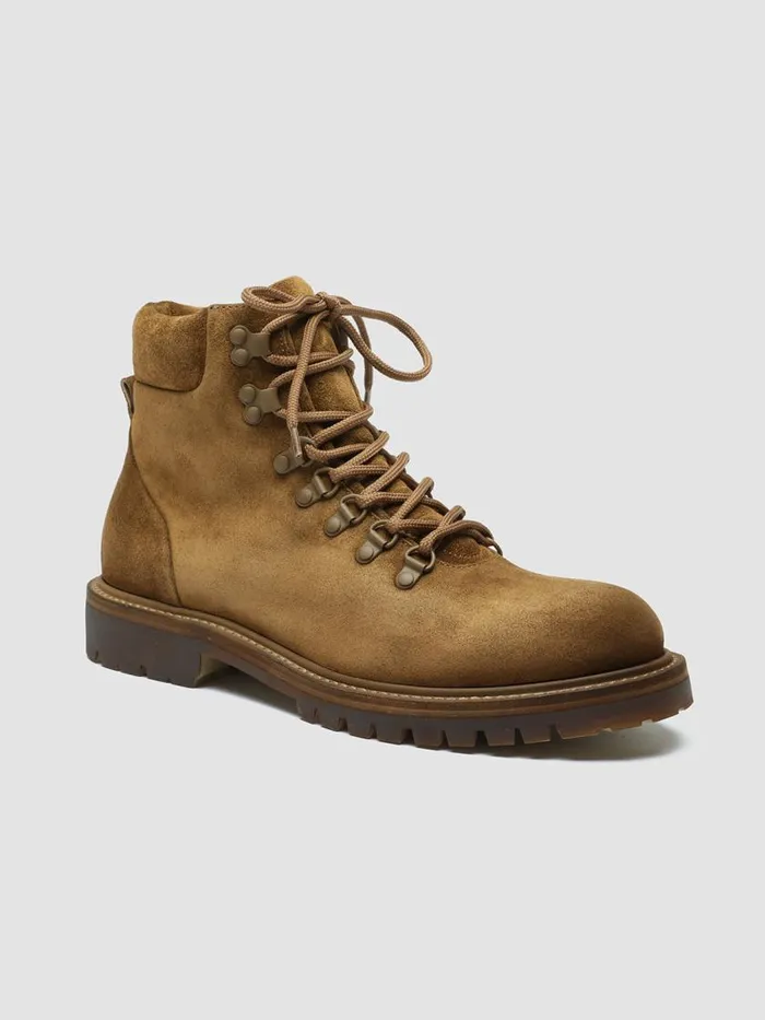 Officine Creative Boots and Ankle Boots BOSS 003 Birra Brown Suede Lace Up Boots 8211 Men Officine Creative Boots and Ankle Boots BOSS 003 Birra Brown Suede Lace Up Boots 8211 Men