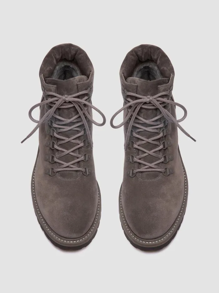 Officine Creative Boots and Ankle Boots BOSS 006 Lavagna Grey Suede Lace Up Boots 8211 Men Officine Creative Boots and Ankle Boots BOSS 006 Lavagna Grey Suede Lace Up Boots 8211 Men