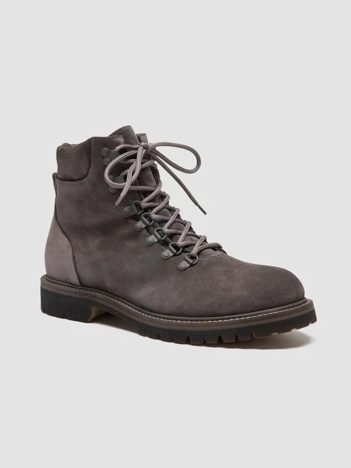 Officine Creative Boots and Ankle Boots BOSS 006 Lavagna Grey Suede Lace Up Boots 8211 Men Officine Creative Boots and Ankle Boots BOSS 006 Lavagna Grey Suede Lace Up Boots 8211 Men
