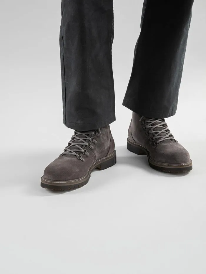 Officine Creative Boots and Ankle Boots BOSS 006 Lavagna Grey Suede Lace Up Boots 8211 Men Officine Creative Boots and Ankle Boots BOSS 006 Lavagna Grey Suede Lace Up Boots 8211 Men