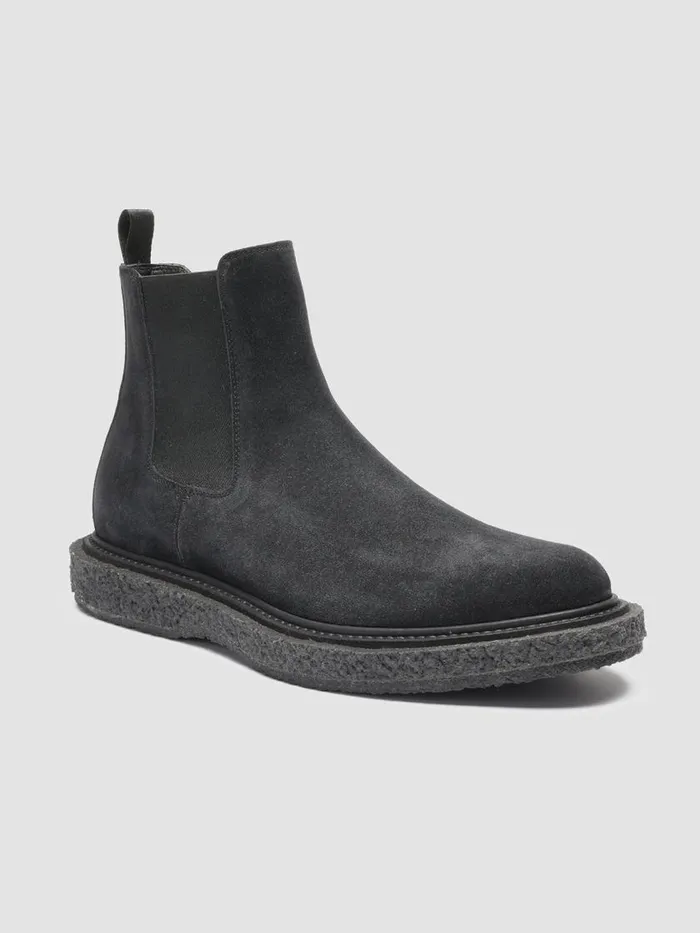 Officine Creative Boots and Ankle Boots BULLET 002 Black Suede Chelsea Boots 8211 Men Officine Creative Boots and Ankle Boots BULLET 002 Black Suede Chelsea Boots 8211 Men