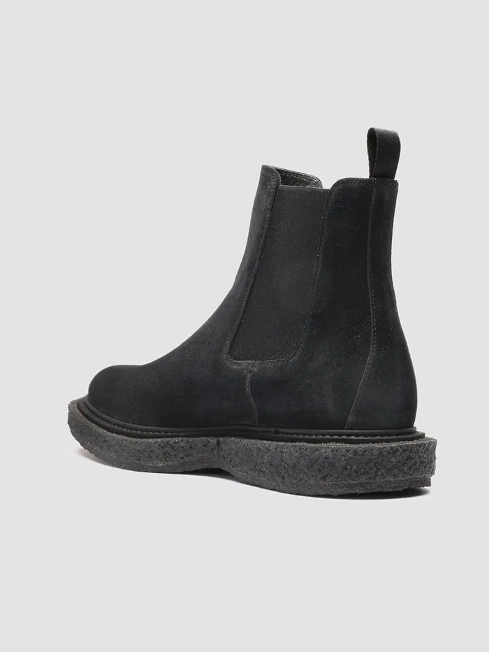 Officine Creative Boots and Ankle Boots BULLET 002 Black Suede Chelsea Boots 8211 Men Officine Creative Boots and Ankle Boots BULLET 002 Black Suede Chelsea Boots 8211 Men