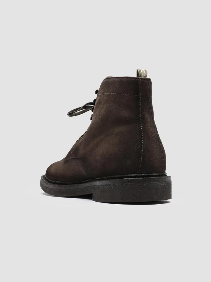 Officine Creative Boots and Ankle Boots HOPKINS CREPE 107 Flint Brown Suede Ankle Boots 8211 Men