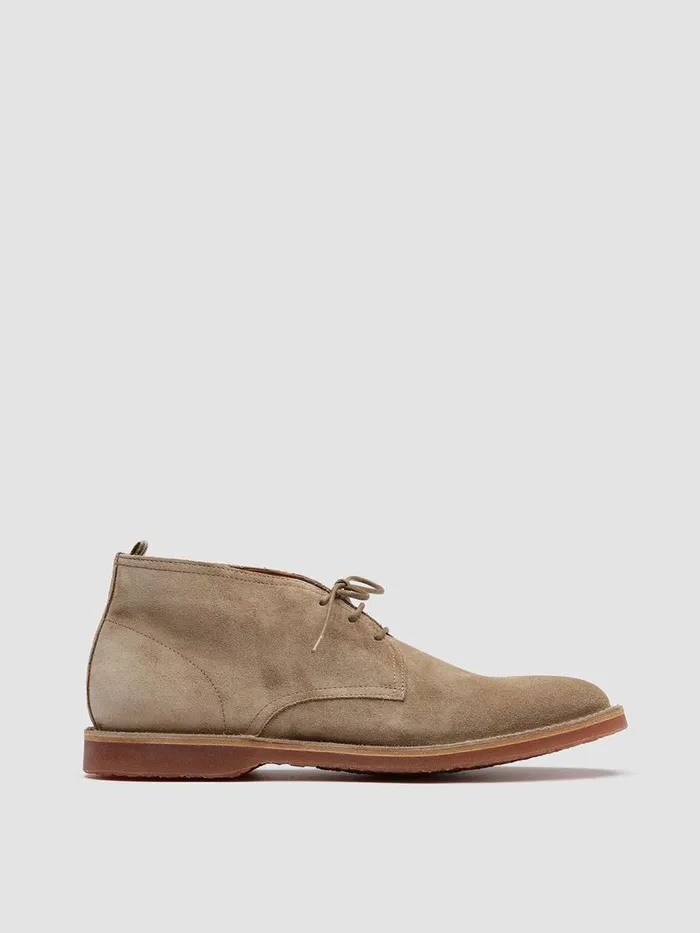 Officine Creative Boots and Ankle Boots KENT 004 Taupe Taupe Suede Ankle Boots 8211 Men