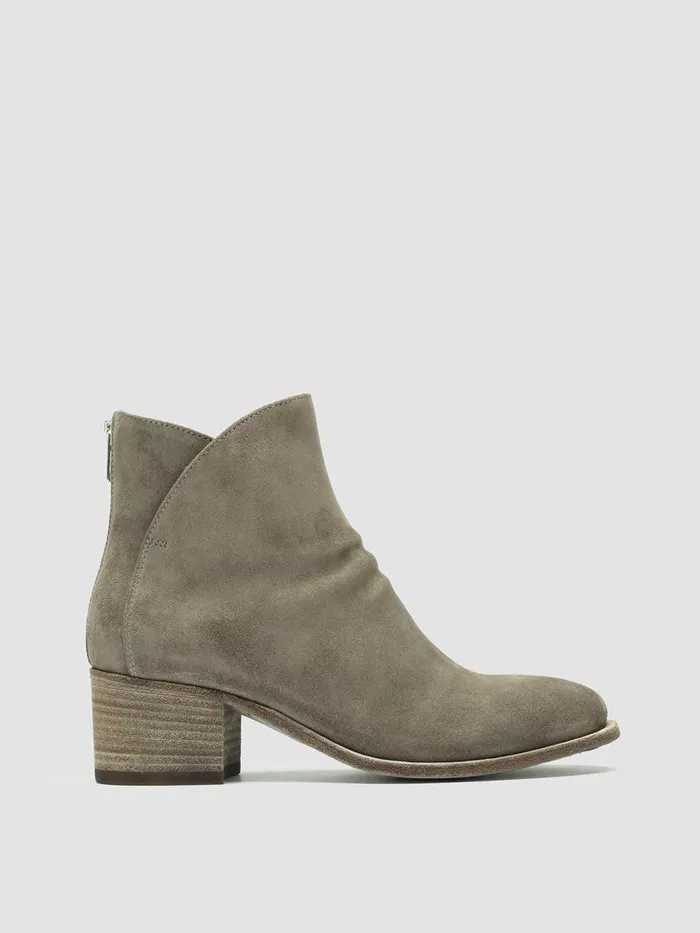 Officine Creative Boots and Booties DENNER 110 Quarzo Taupe Suede Ankle Boots 8211 Women