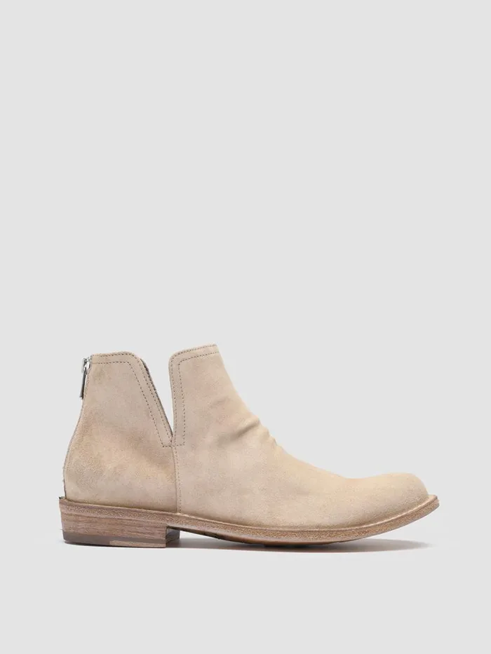 Officine Creative Boots and Booties LEGRAND 160 Nude Spring Ivory Suede Ankle Boots 8211 Women