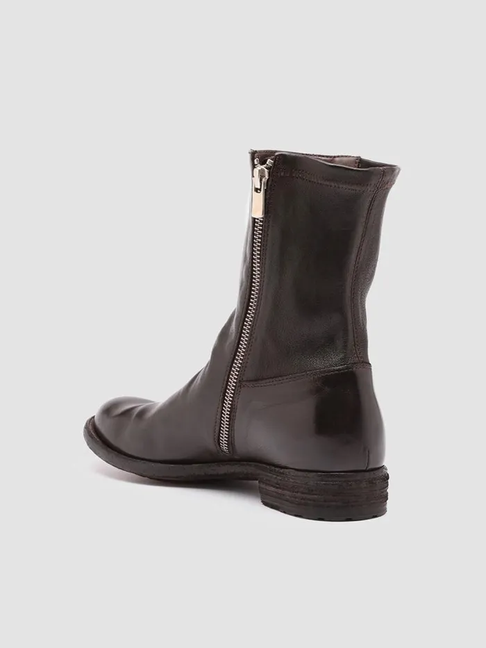Officine Creative Boots and Booties LEXIKON 135 Ebano Brown Leather Booties 8211 Women Officine Creative Boots and Booties LEXIKON 135 Ebano Brown Leather Booties 8211 Women