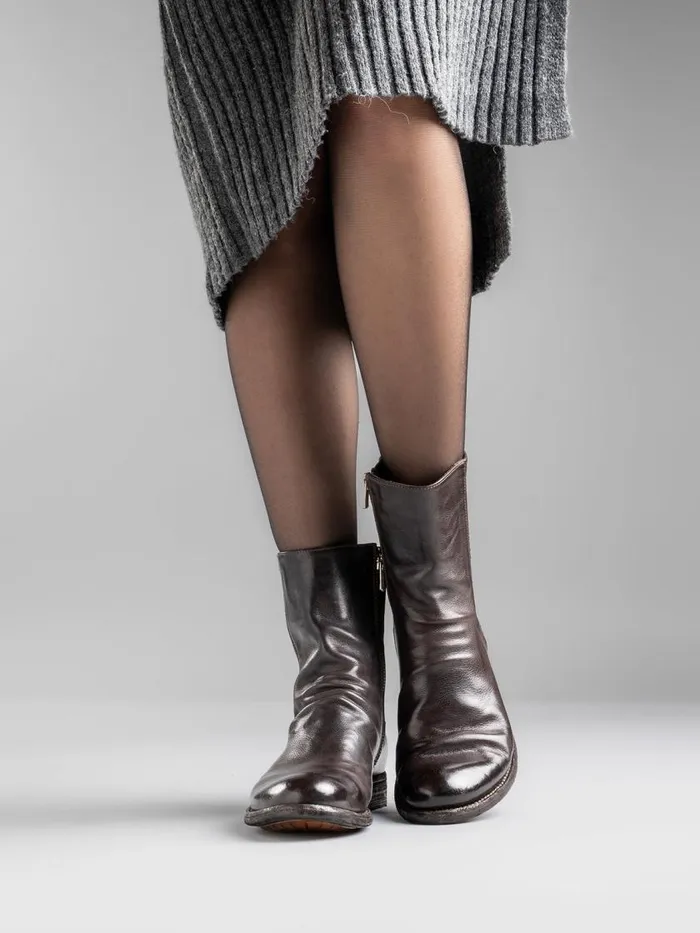 Officine Creative Boots and Booties LEXIKON 135 Ebano Brown Leather Booties 8211 Women Officine Creative Boots and Booties LEXIKON 135 Ebano Brown Leather Booties 8211 Women