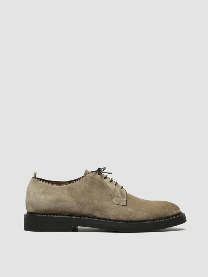 Officine Creative Derbies and Oxfords HOPKINS FLEXI 201 Orice Taupe Suede Derby Shoes 8211 Men Officine Creative Derbies and Oxfords HOPKINS FLEXI 201 Orice Taupe Suede Derby Shoes 8211 Men