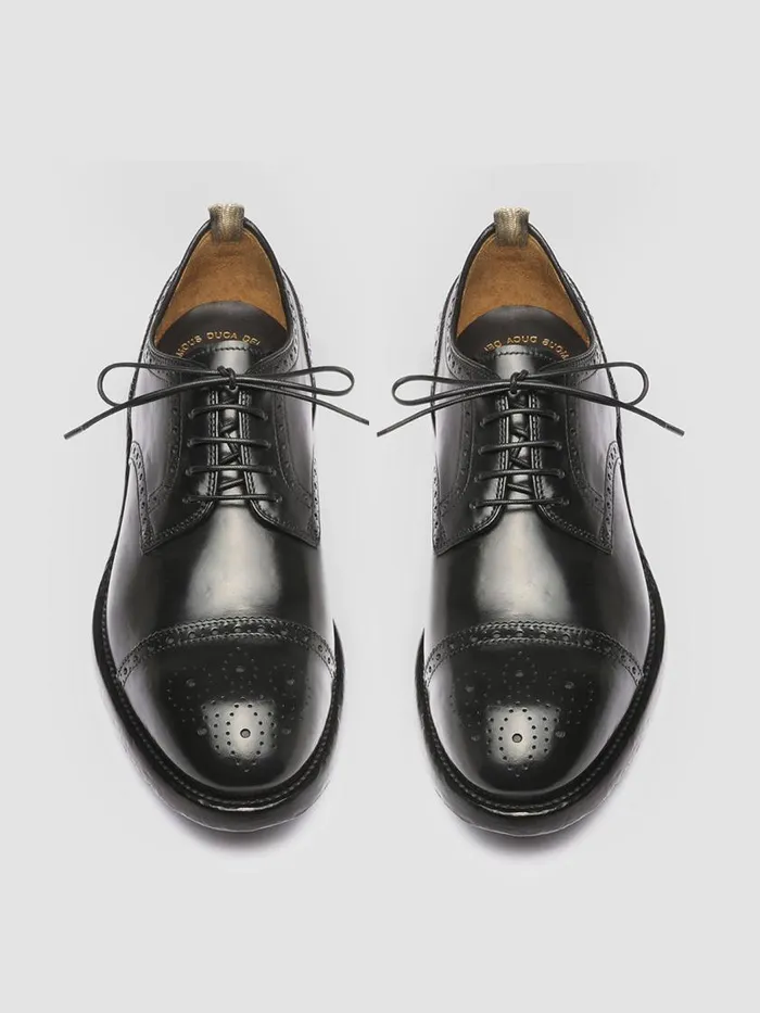 Officine Creative Derbies and Oxfords TEMPLE 003 Nero Black Leather Half Brogue Derby Shoes 8211 Men Officine Creative Derbies and Oxfords TEMPLE 003 Nero Black Leather Half Brogue Derby Shoes 8211 Men