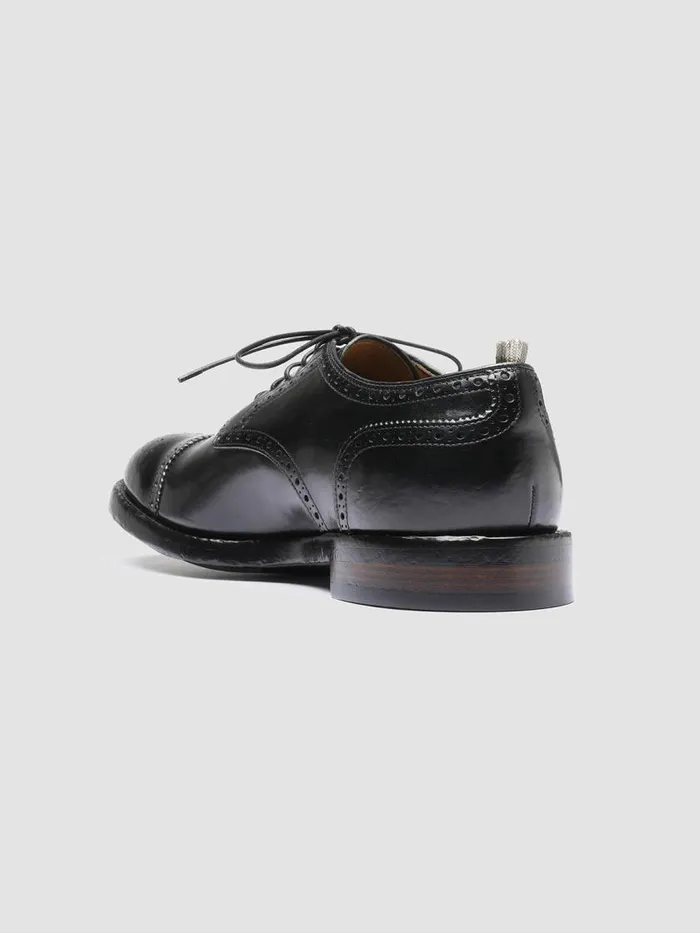 Officine Creative Derbies and Oxfords TEMPLE 003 Nero Black Leather Half Brogue Derby Shoes 8211 Men Officine Creative Derbies and Oxfords TEMPLE 003 Nero Black Leather Half Brogue Derby Shoes 8211 Men