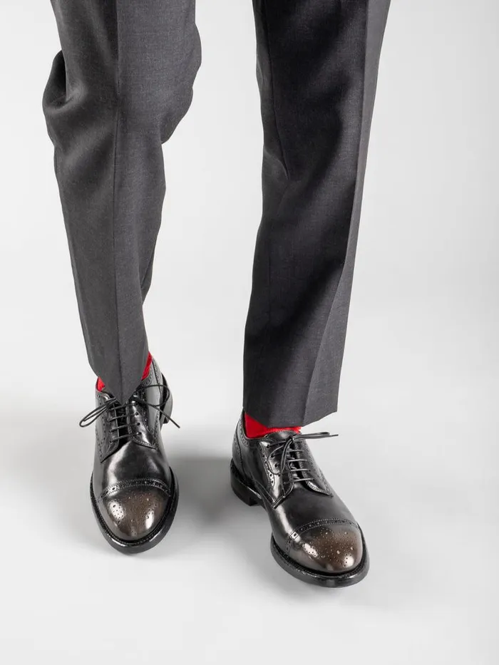 Officine Creative Derbies and Oxfords TEMPLE 003 Nero Black Leather Half Brogue Derby Shoes 8211 Men Officine Creative Derbies and Oxfords TEMPLE 003 Nero Black Leather Half Brogue Derby Shoes 8211 Men