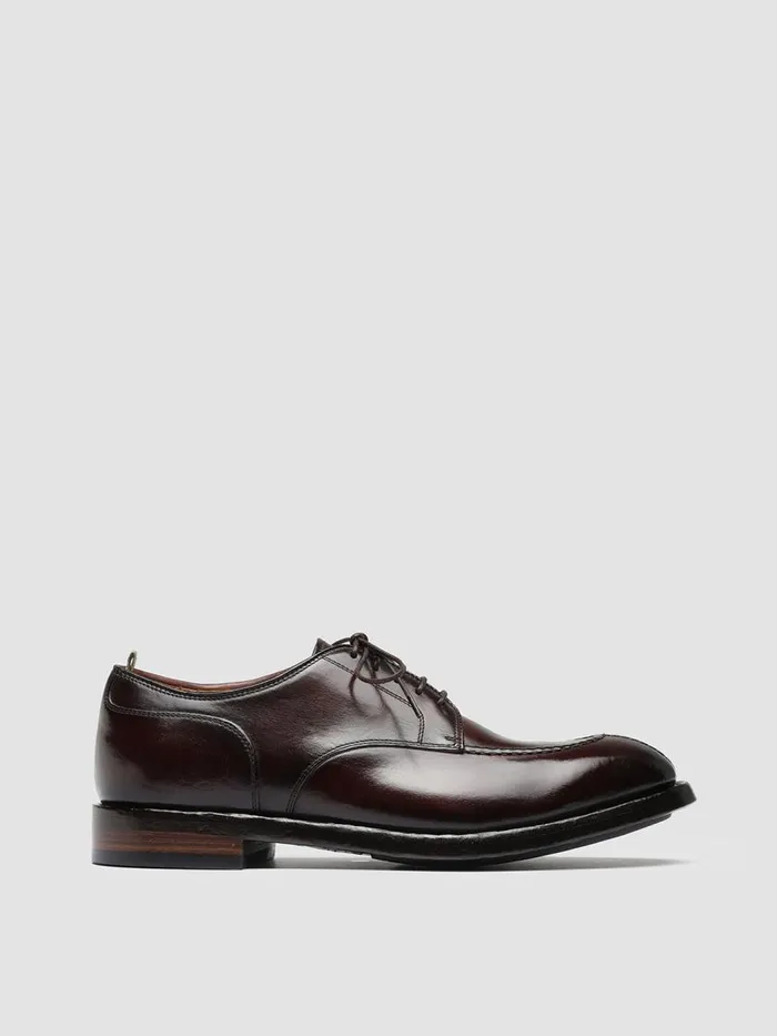 Officine Creative Derbies and Oxfords TEMPLE 005 Bord Burgundy Leather Derby Shoes 8211 Men Officine Creative Derbies and Oxfords TEMPLE 005 Bord Burgundy Leather Derby Shoes 8211 Men