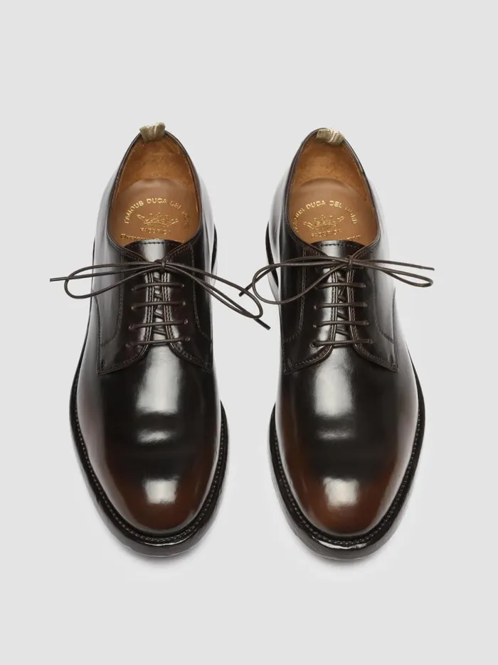 Officine Creative Derbies and Oxfords TEMPLE 018 ToscanoTMoro Brown Leather Derby Shoes 8211 Men Officine Creative Derbies and Oxfords TEMPLE 018 ToscanoTMoro Brown Leather Derby Shoes 8211 Men