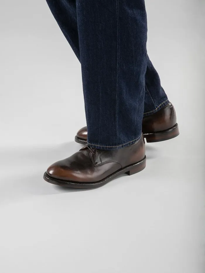 Officine Creative Derbies and Oxfords TEMPLE 018 ToscanoTMoro Brown Leather Derby Shoes 8211 Men Officine Creative Derbies and Oxfords TEMPLE 018 ToscanoTMoro Brown Leather Derby Shoes 8211 Men