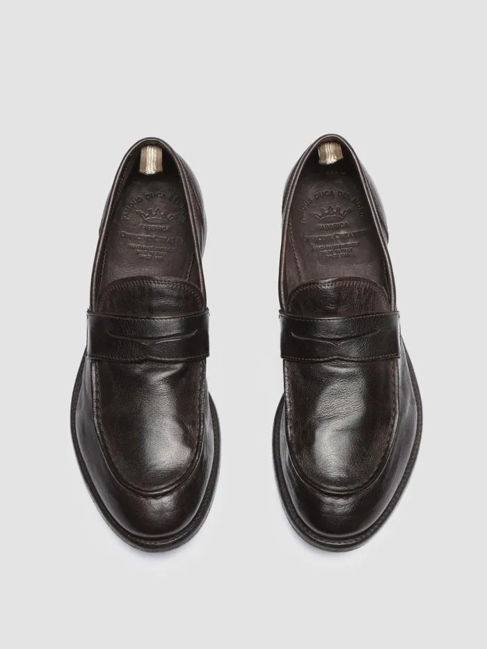 Officine Creative Loafers ARC 509 Ebano Brown Leather Penny Loafers 8211 Men Officine Creative Loafers ARC 509 Ebano Brown Leather Penny Loafers 8211 Men