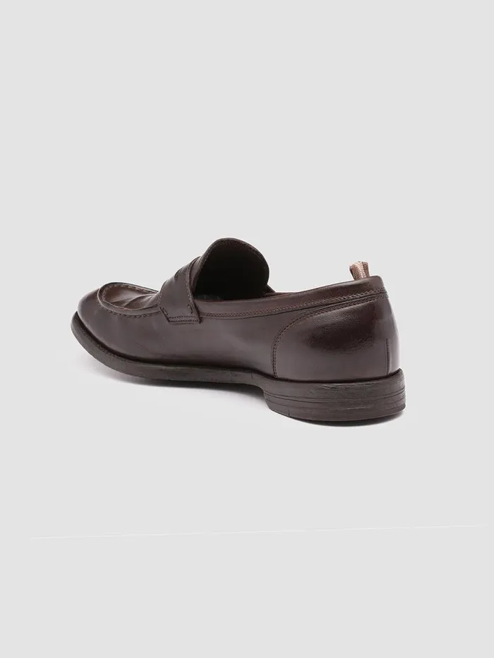 Officine Creative Loafers ARC 509 Ebano Brown Leather Penny Loafers 8211 Men Officine Creative Loafers ARC 509 Ebano Brown Leather Penny Loafers 8211 Men