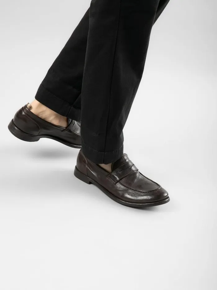 Officine Creative Loafers ARC 509 Ebano Brown Leather Penny Loafers 8211 Men Officine Creative Loafers ARC 509 Ebano Brown Leather Penny Loafers 8211 Men