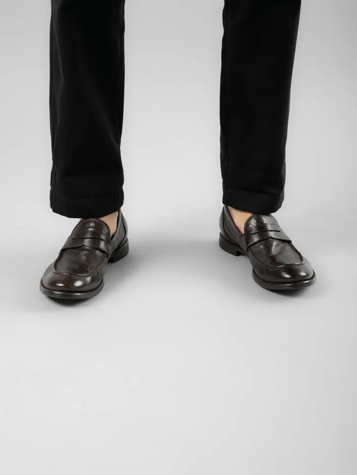 Officine Creative Loafers ARC 509 Ebano Brown Leather Penny Loafers 8211 Men Officine Creative Loafers ARC 509 Ebano Brown Leather Penny Loafers 8211 Men