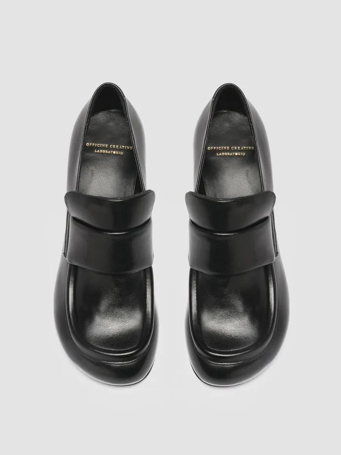 Officine Creative Loafers ETHEL 001 Nero Black Leather Penny Loafers 8211 Women Officine Creative Loafers ETHEL 001 Nero Black Leather Penny Loafers 8211 Women