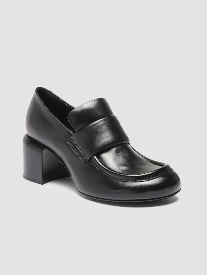 Officine Creative Loafers ETHEL 001 Nero Black Leather Penny Loafers 8211 Women Officine Creative Loafers ETHEL 001 Nero Black Leather Penny Loafers 8211 Women