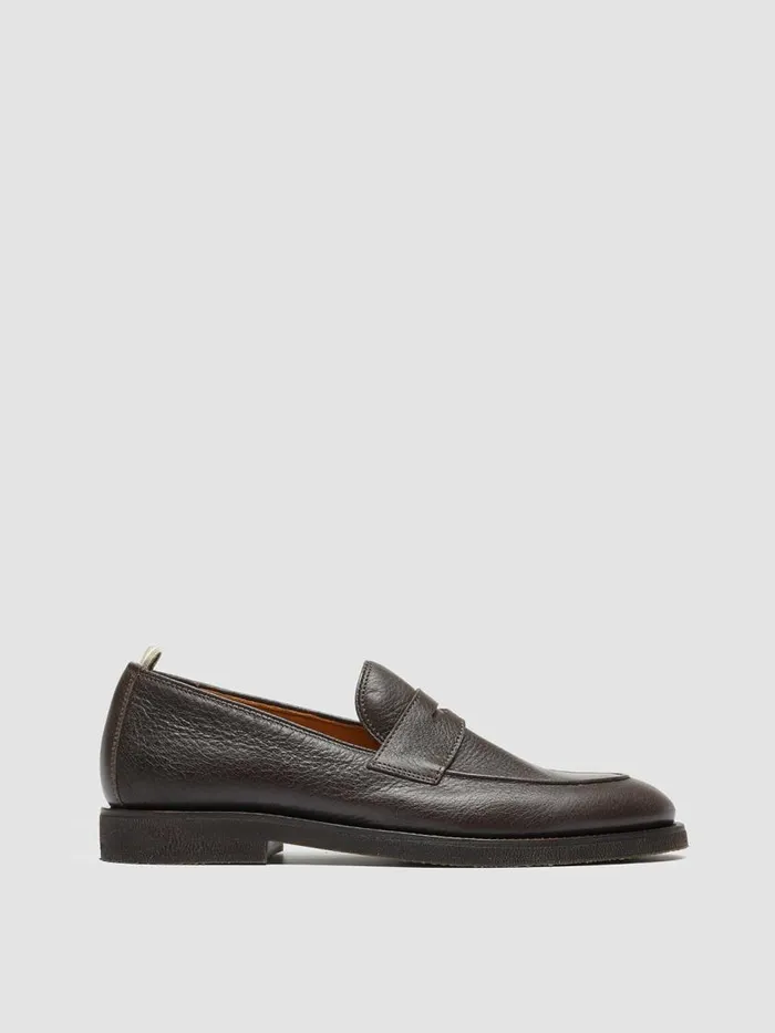 Officine Creative Loafers OPERA FLEXI 101 Ebano Brown Leather Penny Loafers 8211 Men Officine Creative Loafers OPERA FLEXI 101 Ebano Brown Leather Penny Loafers 8211 Men