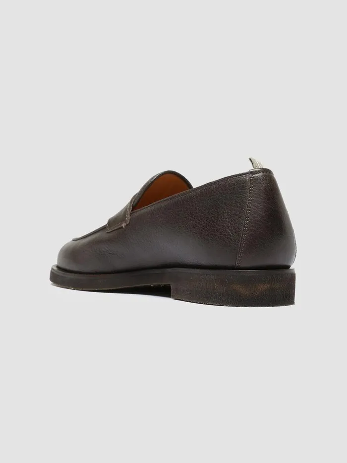 Officine Creative Loafers OPERA FLEXI 101 Ebano Brown Leather Penny Loafers 8211 Men