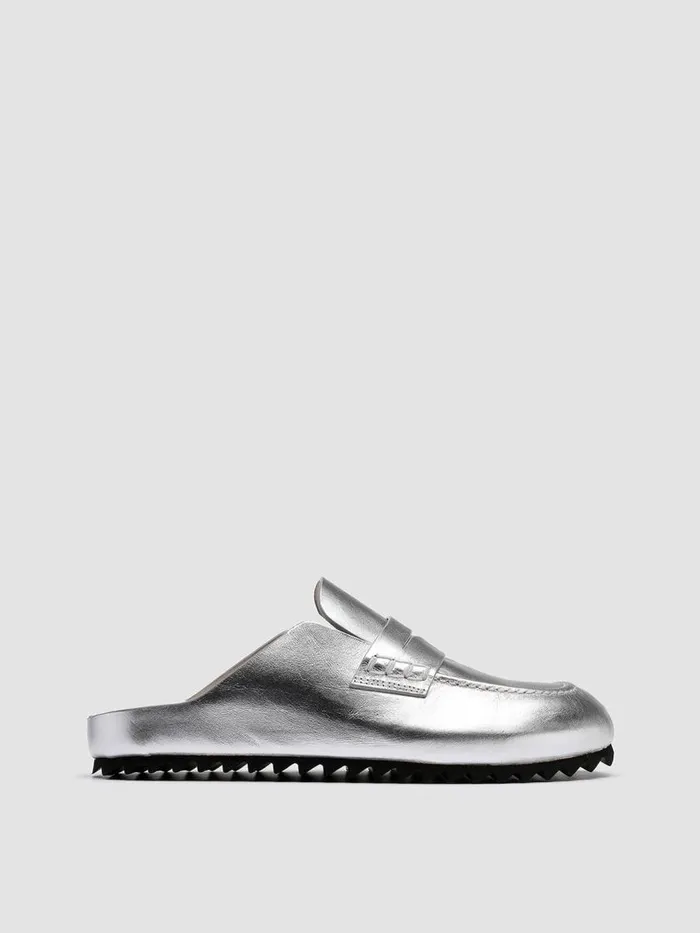 Officine Creative Mules PELAGIE 009 Argento Grey Leather Mules 8211 Women